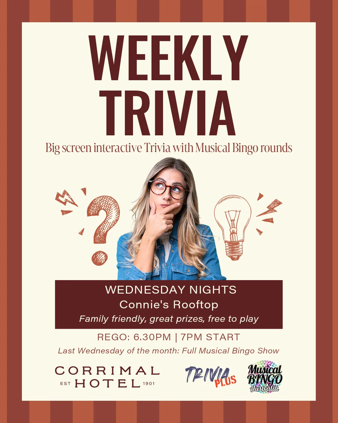 Wednesday Trivia Bingo at the Corrimal