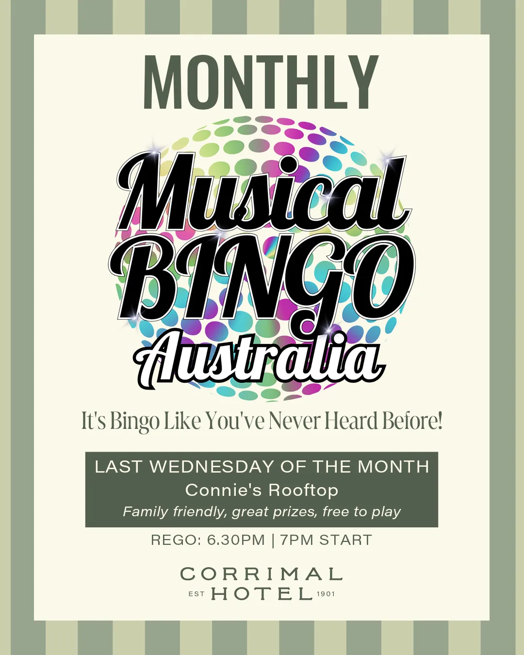Musical Bingo at the Corrimal Hotel